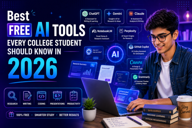 Best Free AI Tools Every College Student Should Know In 2026