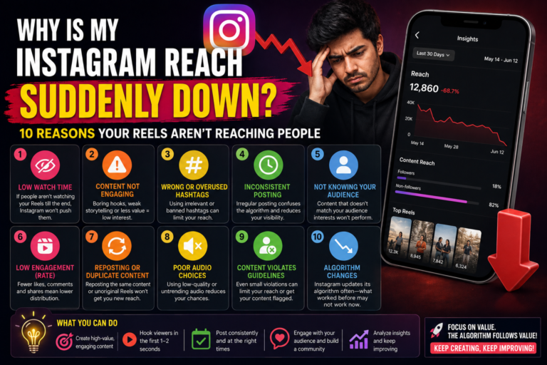Why Is My Instagram Reach Suddenly Down? 10 Reasons Your Reels Aren’t Reaching People