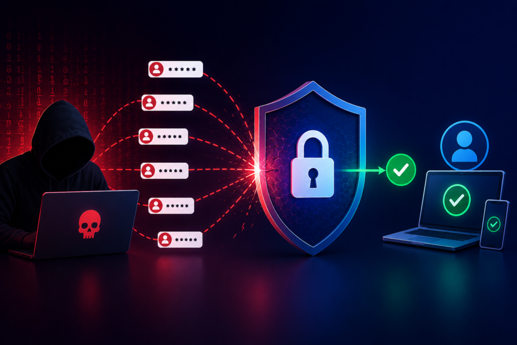 Password spraying