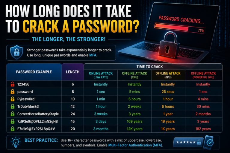 How Long Does It Take To Crack A Password? Password Security Guide
