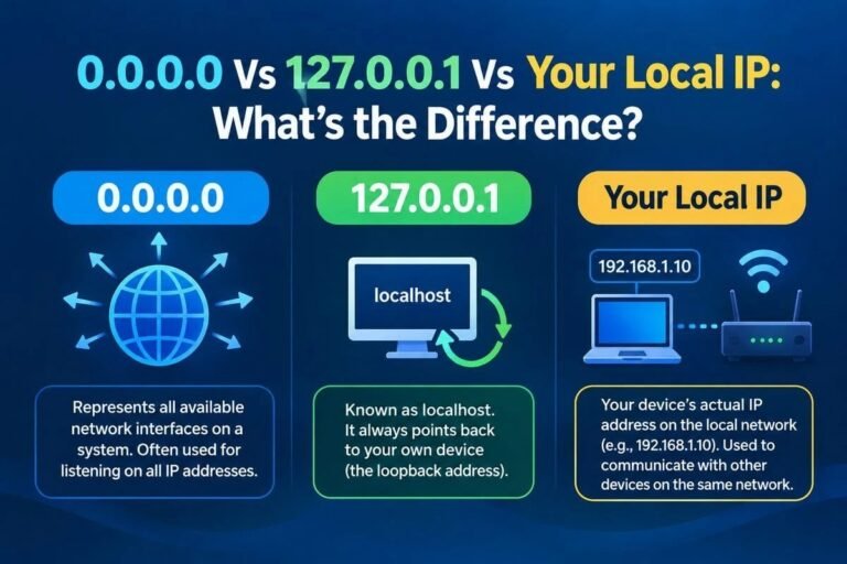 0.0.0.0 Vs 127.0.0.1 Vs Your Local IP: What’s the Difference?